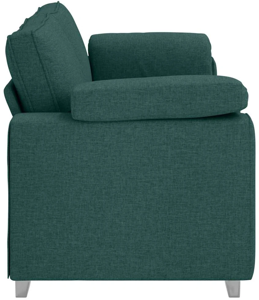 3-Vietis Sofa Tamsiai žalia 220 cm audinys
