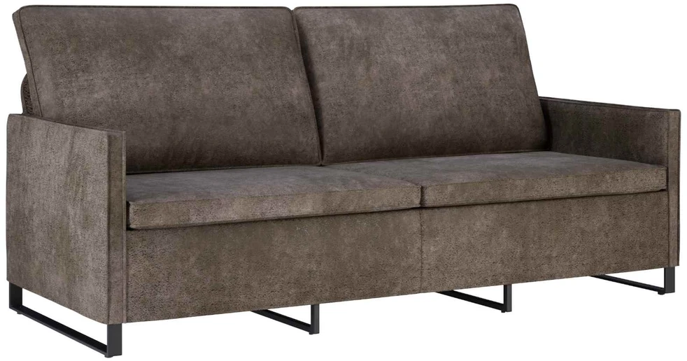 3 vietų sofa Tamsiai pilka 190 x 81 x 82 cm Dirbtinė zomša