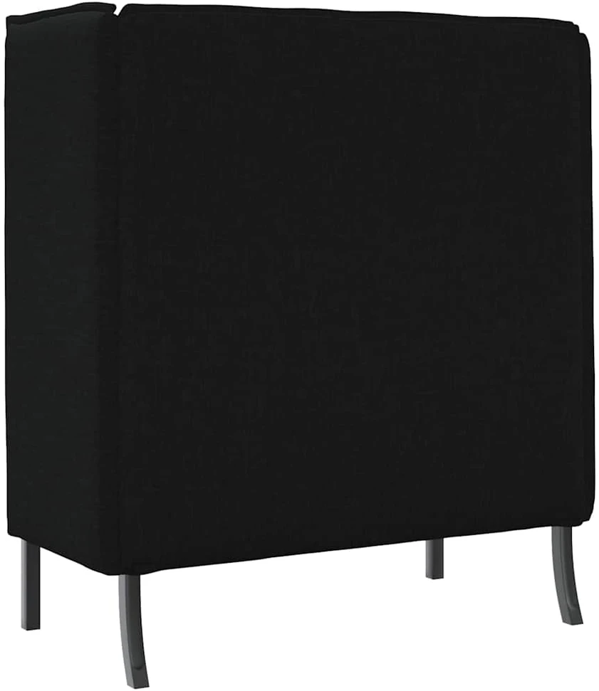 Aukštos nugaros sofa 101cm Juoda audinys