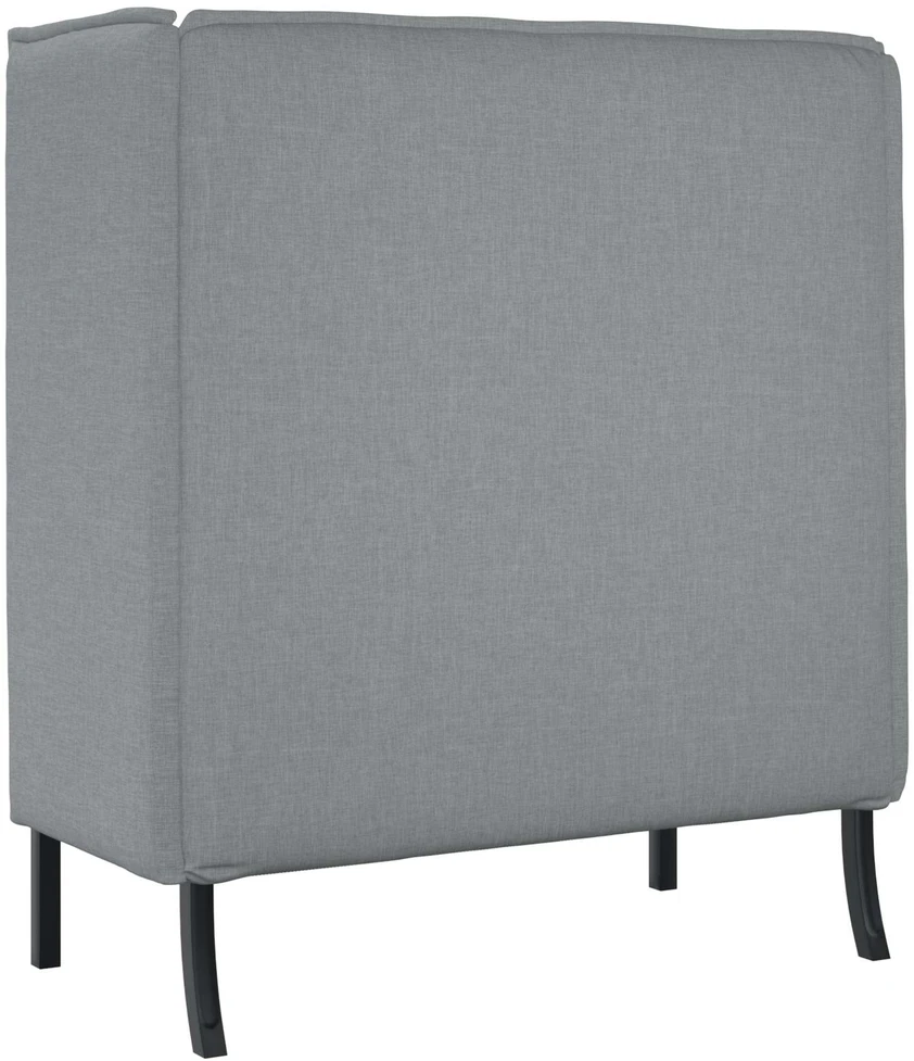Aukštos nugaros sofa 101cm Šviesiai pilka audinys