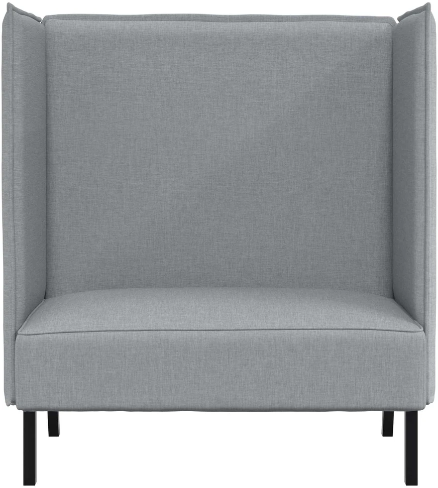 Aukštos nugaros sofa 101cm Šviesiai pilka audinys
