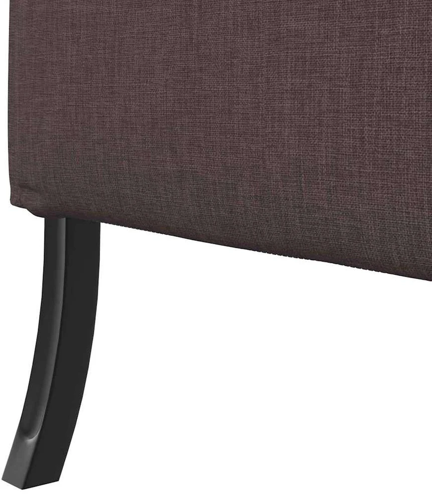 Aukštos nugaros sofa 101cm Tamsiai ruda audinys
