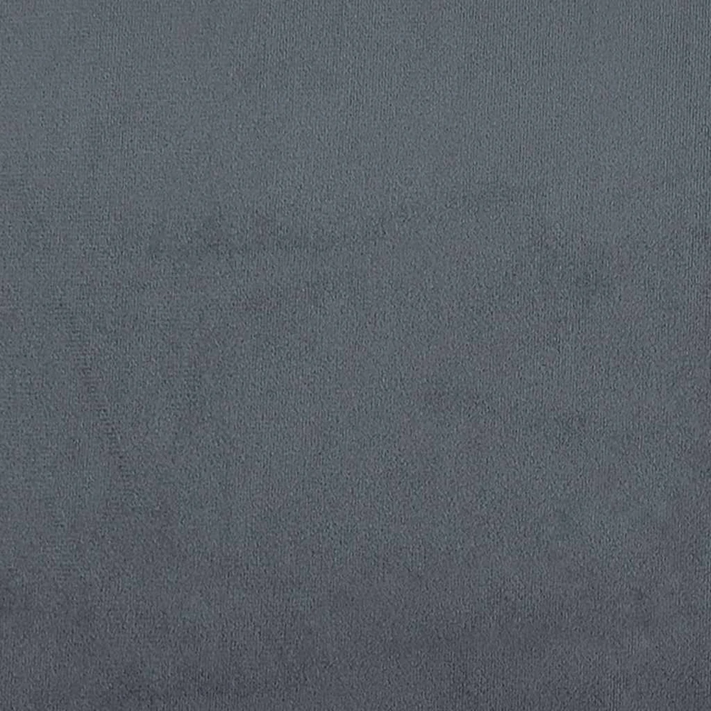 Lova be čiužinio, tamsiai pilkos spalvos, 90x190cm, aksomas