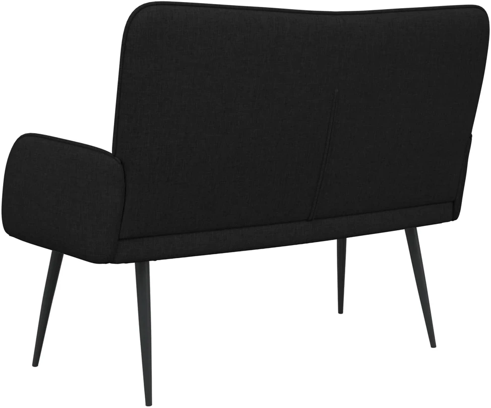 Dvitaškė sofa Juoda 115 x 61 x 87 cm Audinys
