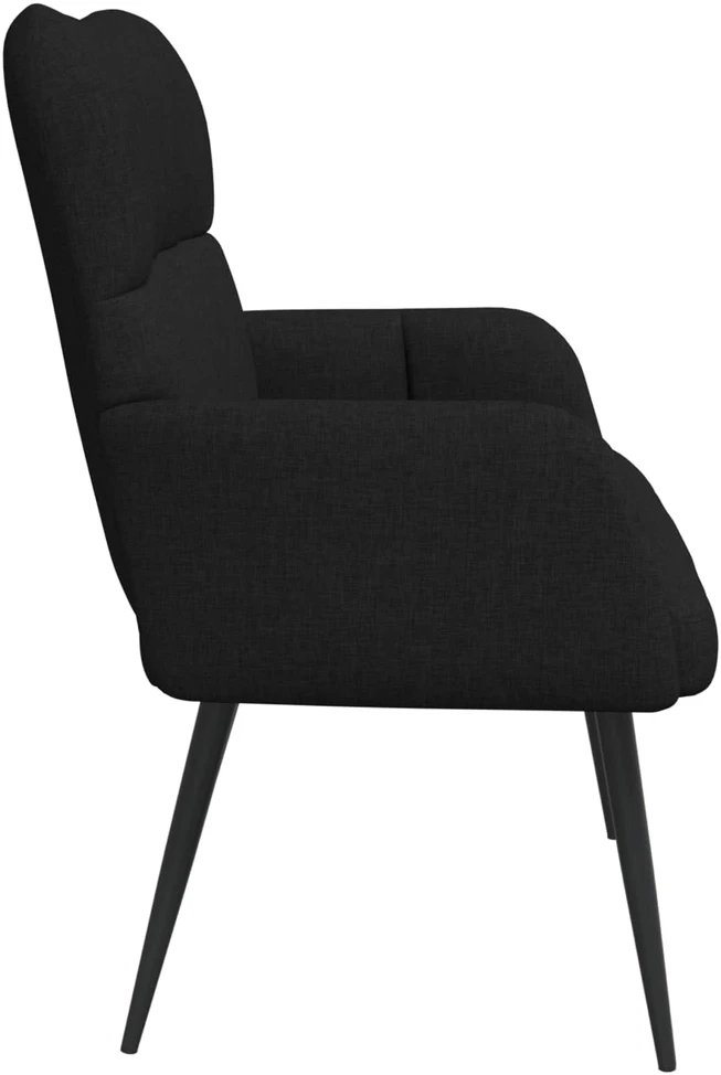 Dvitaškė sofa Juoda 115 x 61 x 87 cm Audinys