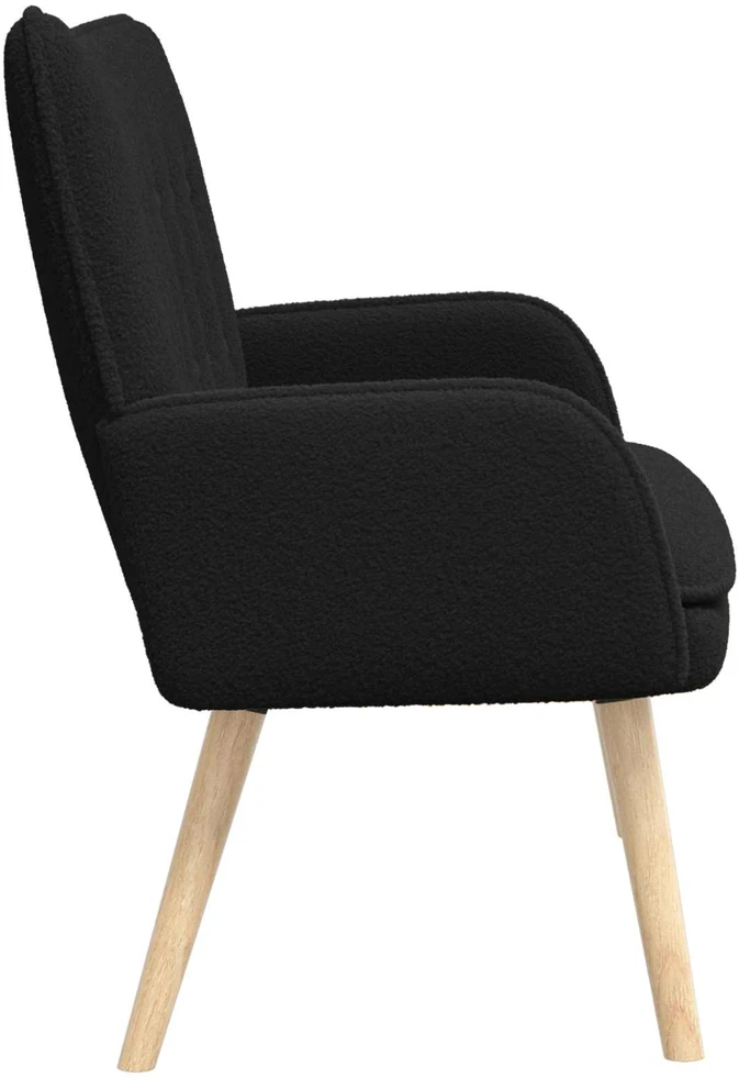 Dvitaškė sofa Juoda 115 x 61 x 87 cm Bouclé