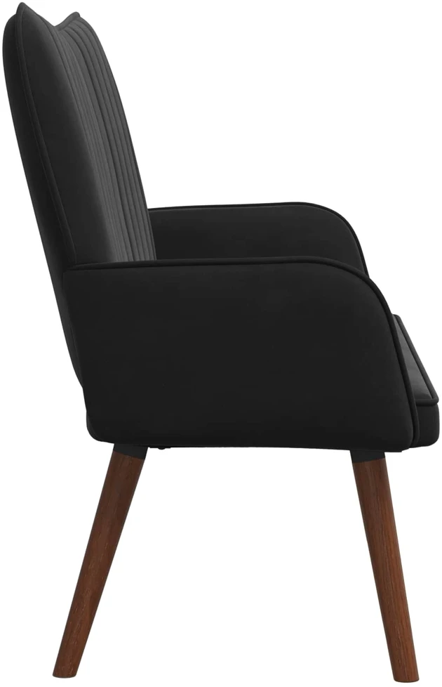 Dvitaškė sofa Juoda 115 x 61 x 87 cm Aksomas