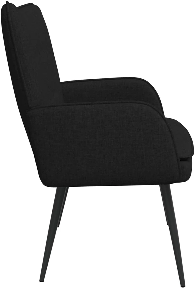Dvitaškė sofa Juoda 115 x 61 x 87 cm Audinys