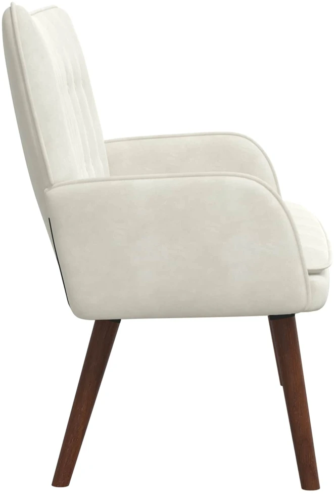Dvitaškė sofa Kreminė 115 x 61 x 87 cm Aksomas