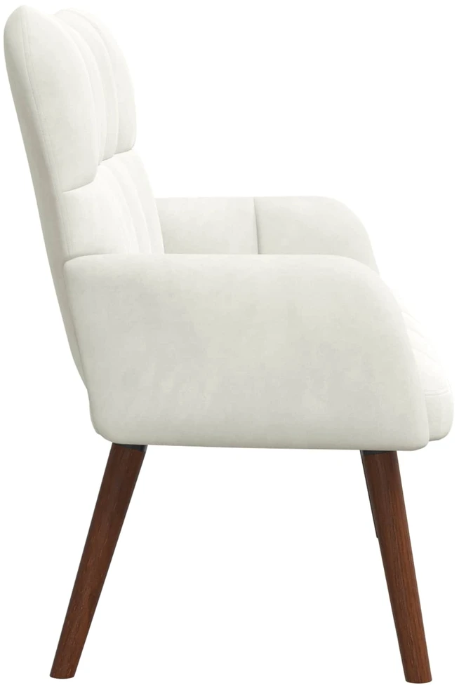 Dvitaškė sofa Kreminė 115 x 61 x 87 cm Aksomas