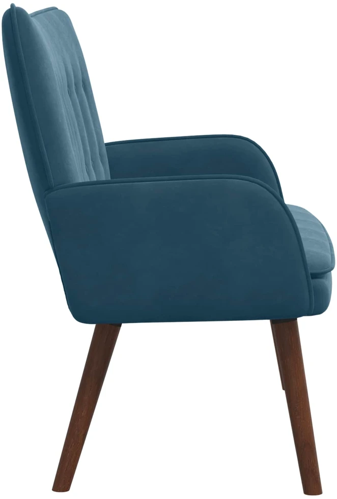 Dvitaškė sofa Mėlyna 115 x 61 x 87 cm Aksomas
