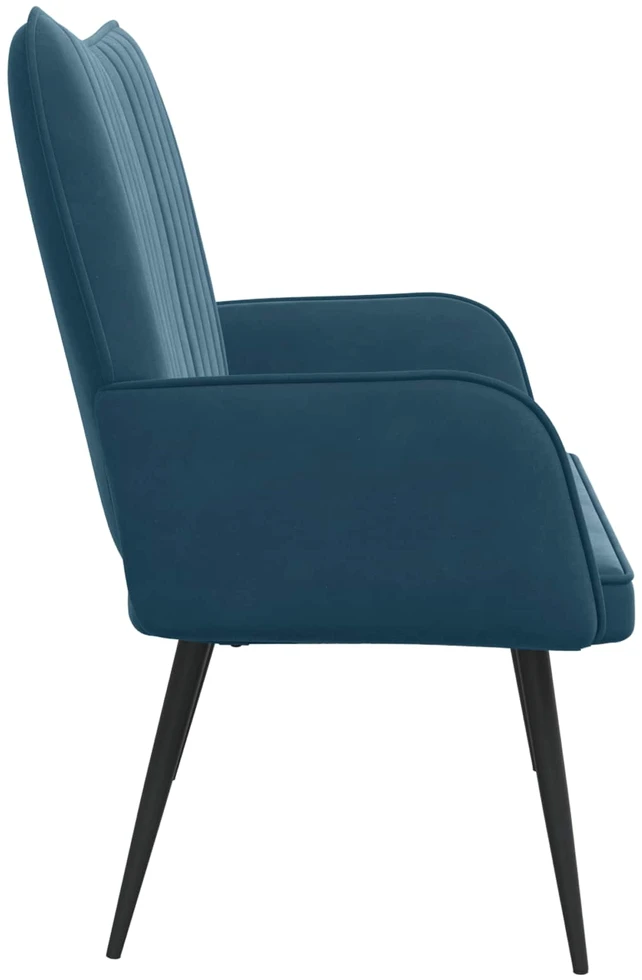 Dvitaškė sofa Mėlyna 115 x 61 x 87 cm Aksomas