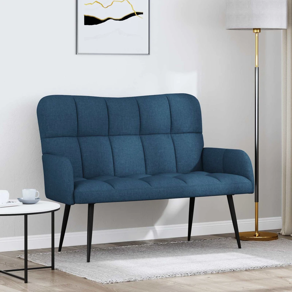 Dvitaškė sofa Mėlyna 115 x 61 x 87 cm Audinys