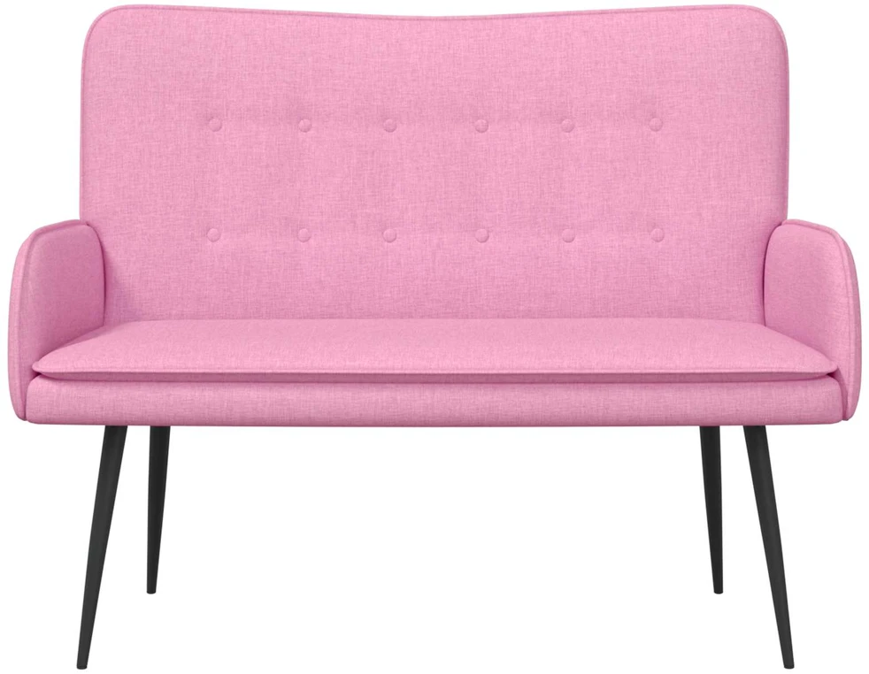 Dvitaškė sofa Rožinė 115 x 61 x 87 cm Audinys