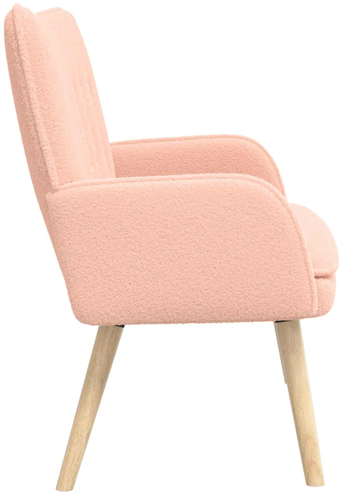 Dvitaškė sofa Rožinė 115 x 61 x 87 cm Bouclé