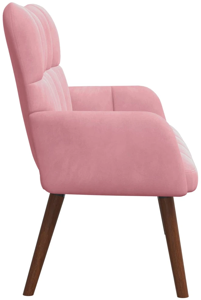 Dvitaškė sofa Rožinė 115 x 61 x 87 cm Aksomas