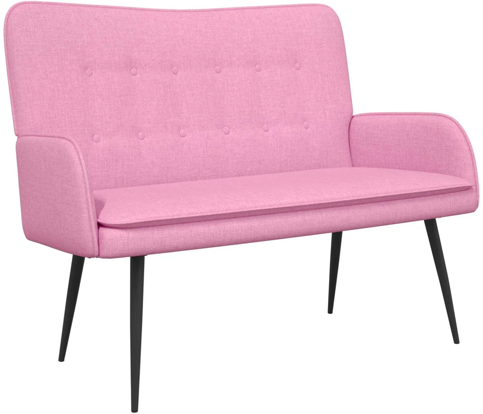 Dvitaškė sofa Rožinė 115 x 61 x 87 cm Audinys