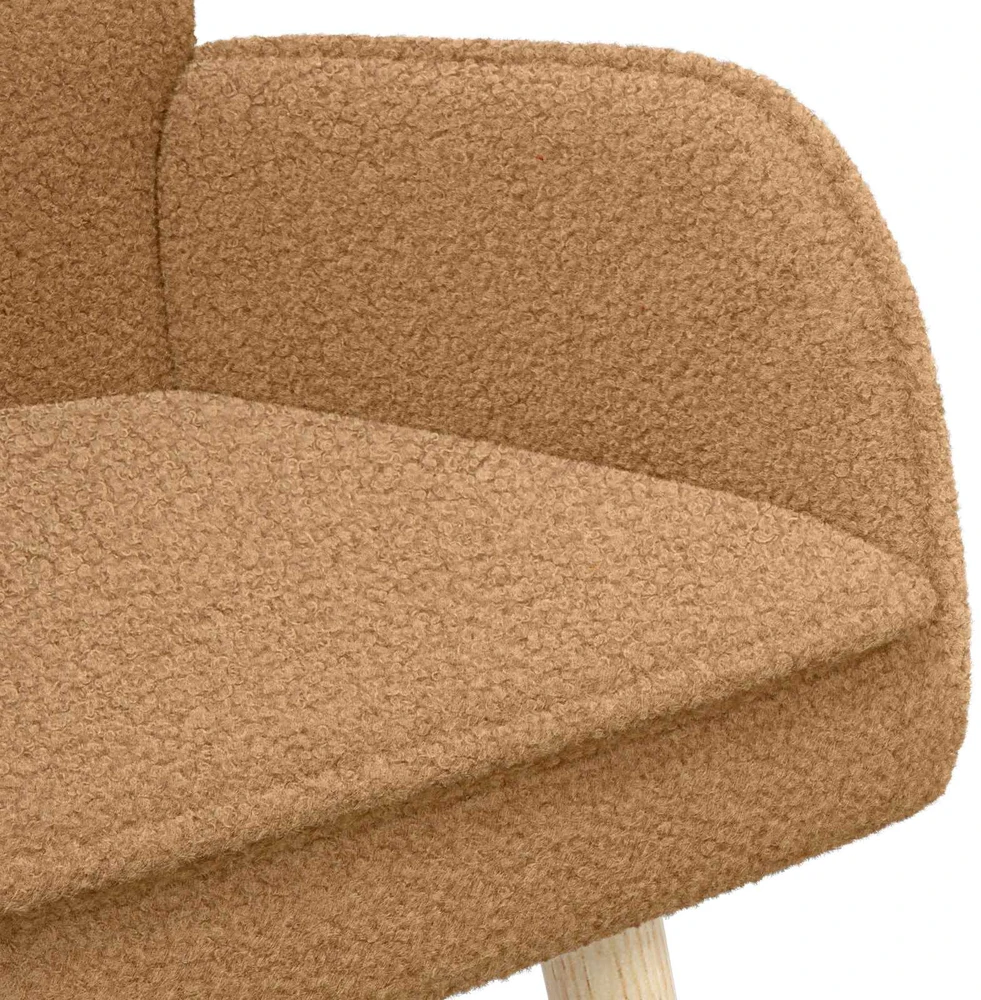 Dvitaškė sofa Smėlio 115 x 61 x 87 cm Bouclé