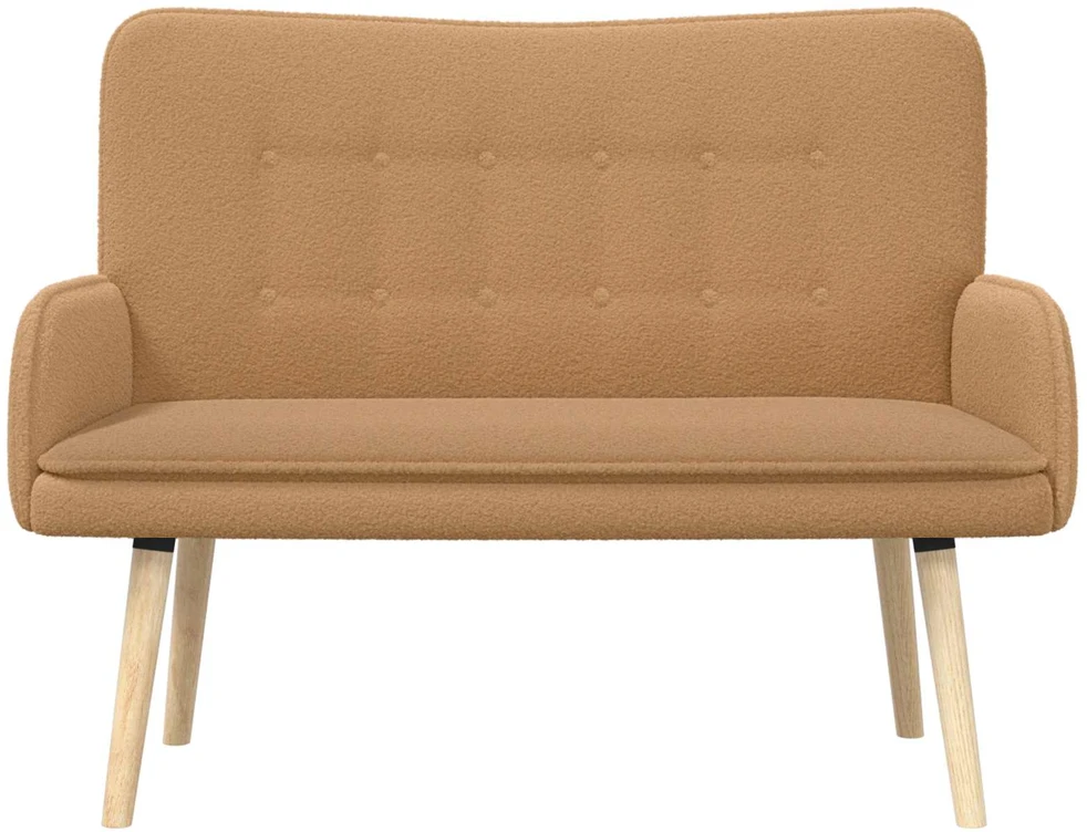 Dvitaškė sofa Smėlio 115 x 61 x 87 cm Bouclé