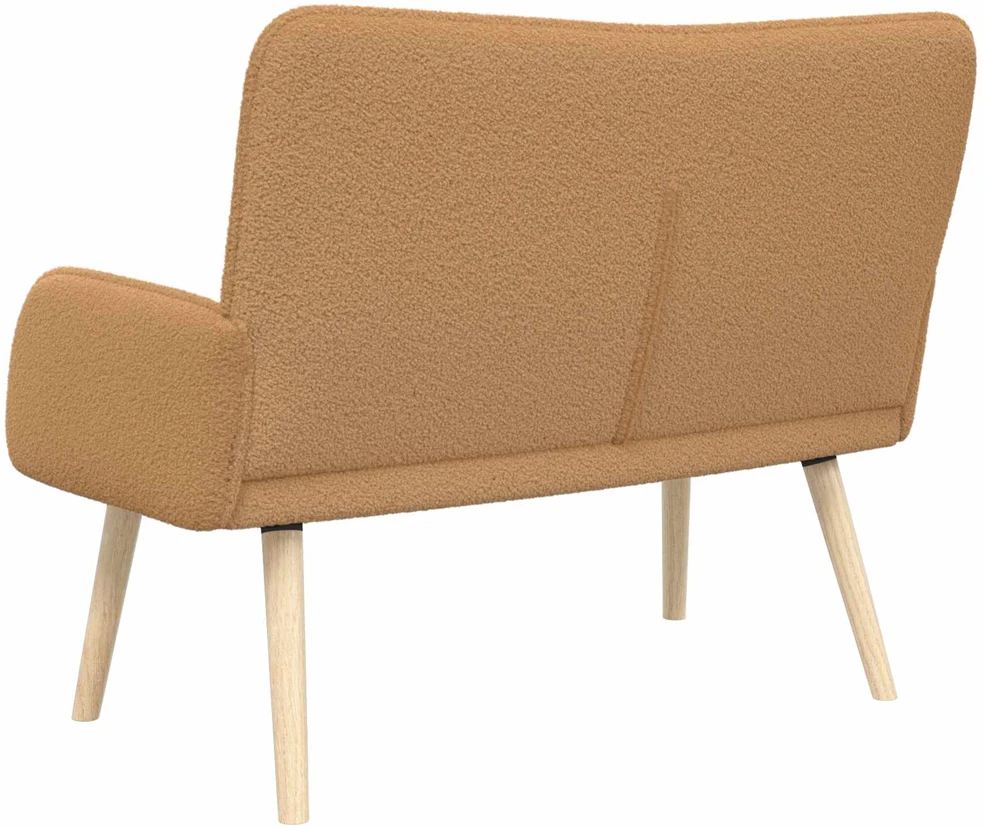 Dvitaškė sofa Smėlio 115 x 61 x 87 cm Bouclé