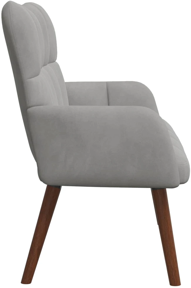 Dvitaškė sofa Šviesiai pilka 115 x 61 x 87 cm Aksomas