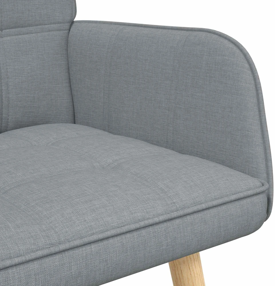 Dvitaškė sofa Šviesiai pilka 115 x 61 x 87 cm Audinys