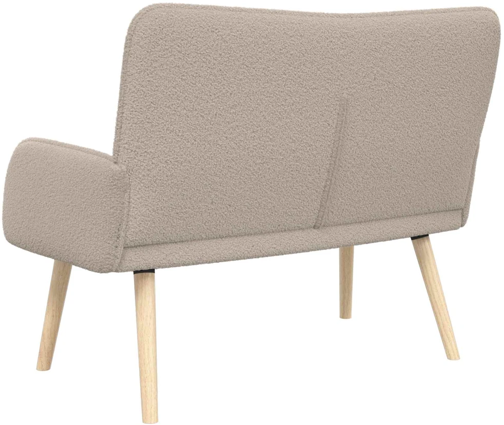 Dvitaškė sofa Šviesiai pilka 115 x 61 x 87 cm Bouclé