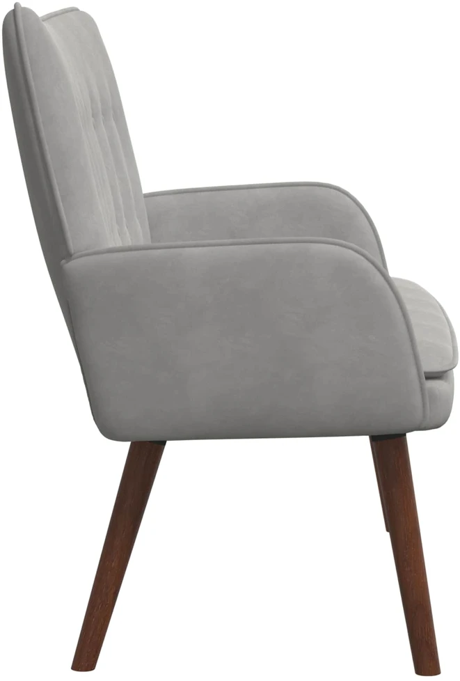 Dvitaškė sofa Šviesiai pilka 115 x 61 x 87 cm Aksomas