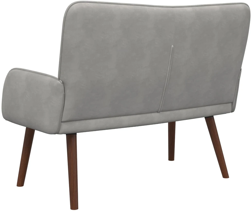 Dvitaškė sofa Šviesiai pilka 115 x 61 x 87 cm Aksomas