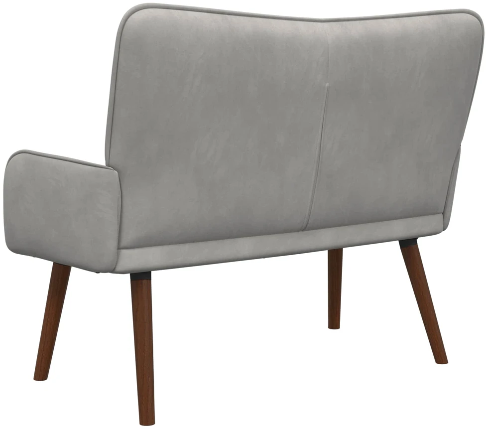 Dvitaškė sofa Šviesiai pilka 115 x 61 x 87 cm Aksomas