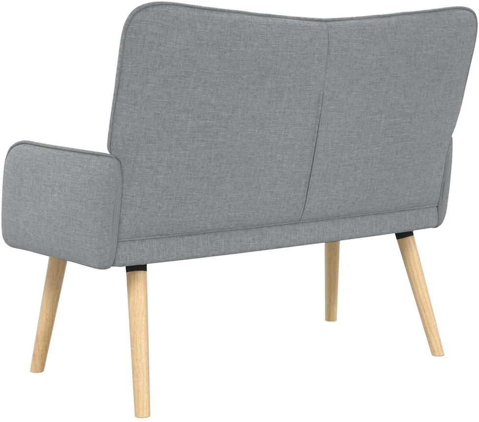 Dvitaškė sofa Šviesiai pilka 115 x 61 x 87 cm Audinys