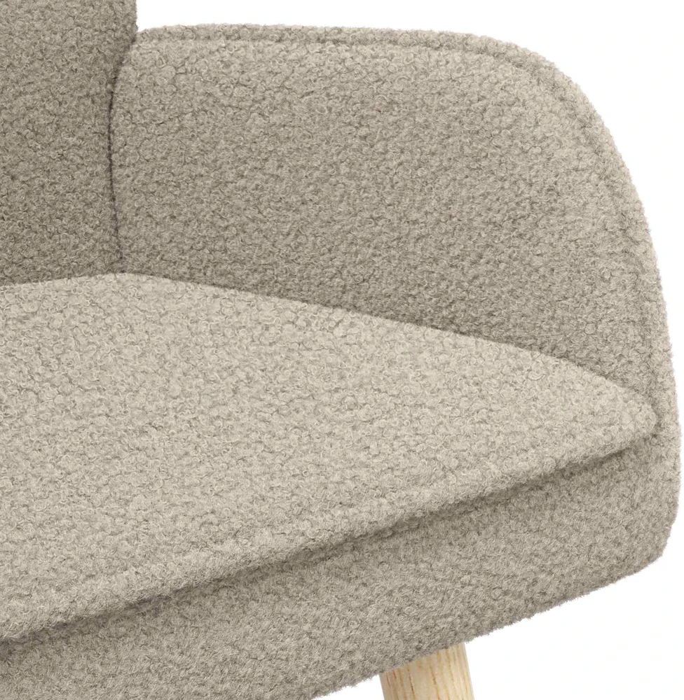 Dvitaškė sofa Šviesiai pilka 115 x 61 x 87 cm Bouclé