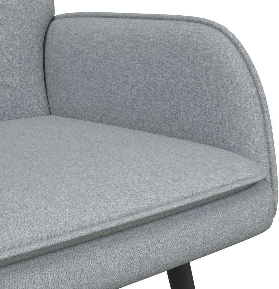 Dvitaškė sofa Šviesiai pilka 115 x 61 x 87 cm Audinys