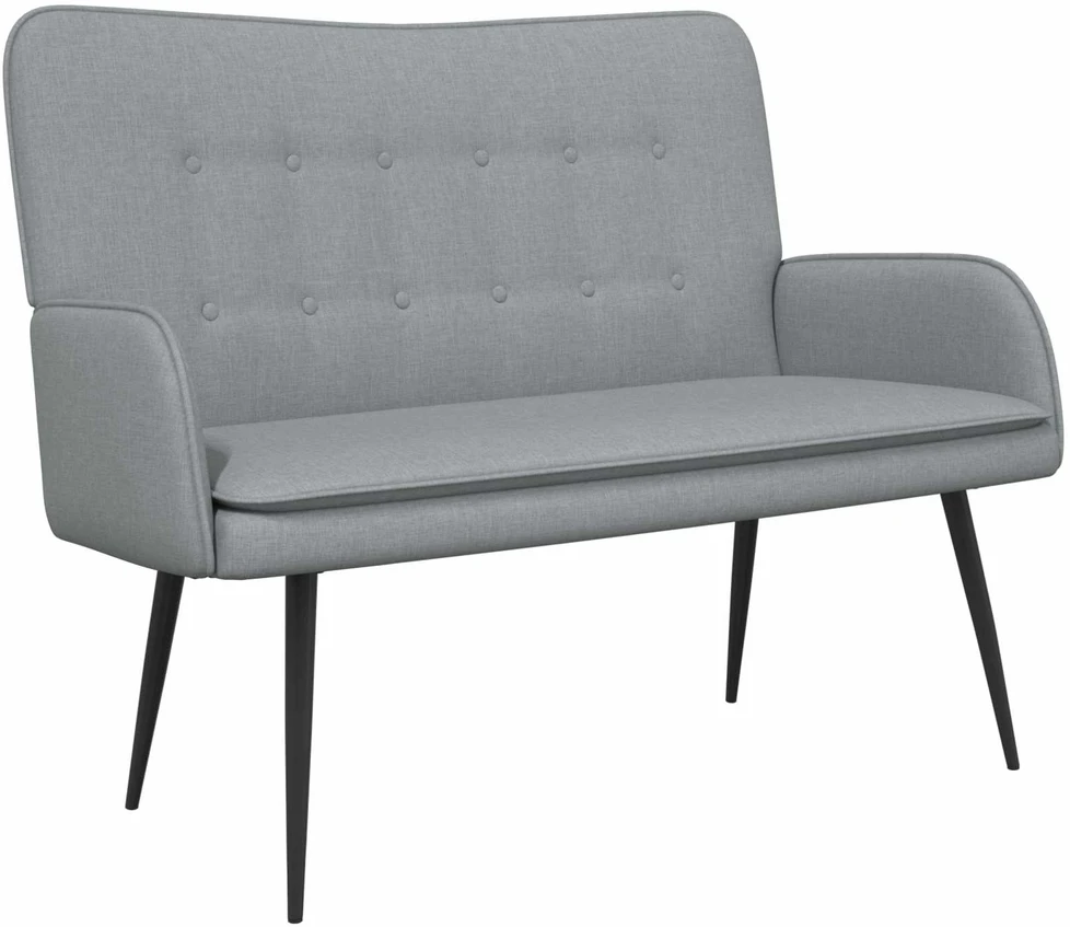 Dvitaškė sofa Šviesiai pilka 115 x 61 x 87 cm Audinys