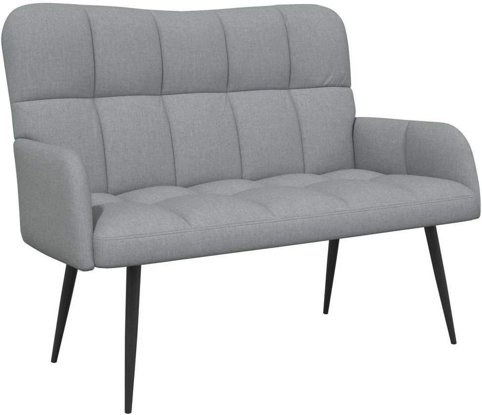 Dvitaškė sofa Šviesiai pilka 115 x 61 x 87 cm Audinys