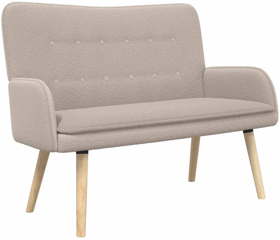 Dvitaškė sofa Šviesiai pilka 115 x 61 x 87 cm Bouclé