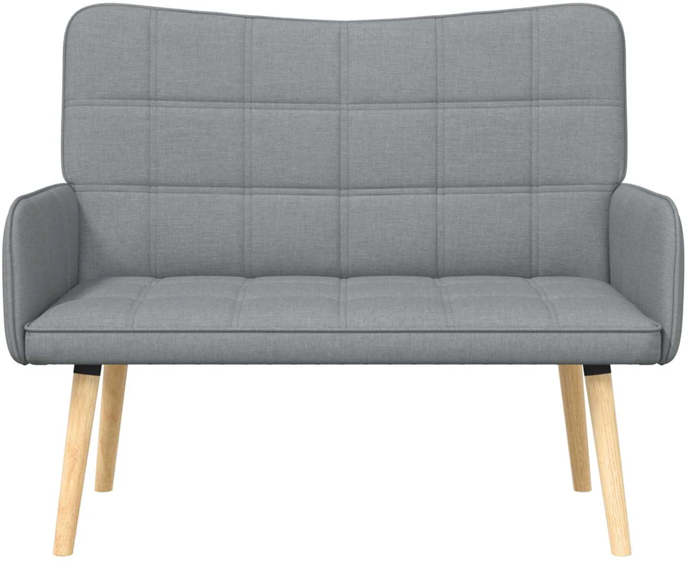 Dvitaškė sofa Šviesiai pilka 115 x 61 x 87 cm Audinys