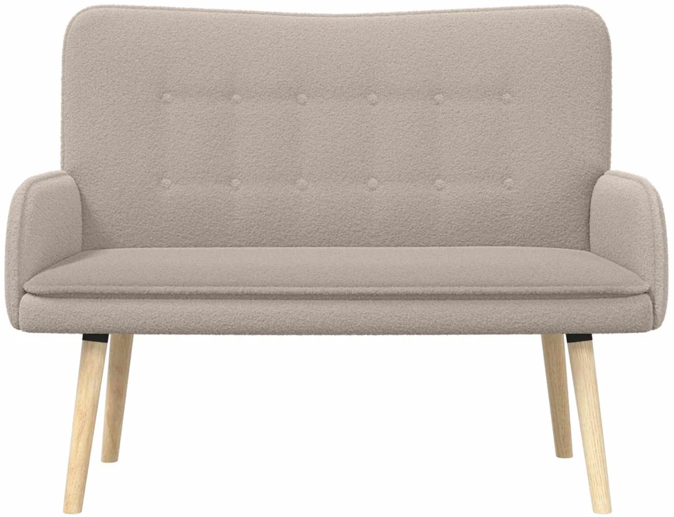 Dvitaškė sofa Šviesiai pilka 115 x 61 x 87 cm Bouclé