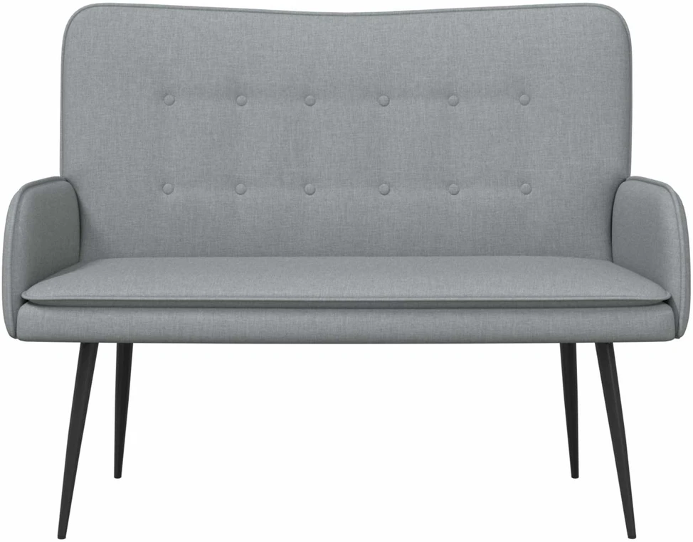 Dvitaškė sofa Šviesiai pilka 115 x 61 x 87 cm Audinys