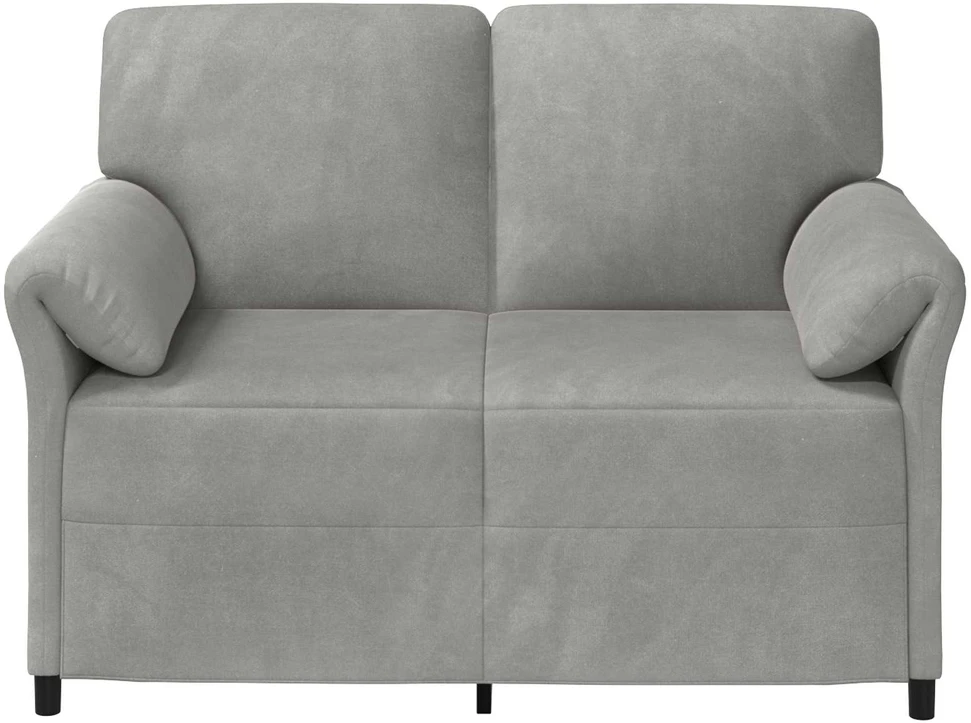 Dvitaškė sofa Šviesiai pilka 138 x 83 x 95 cm Aksomas