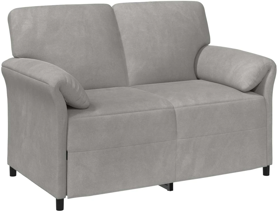 Dvitaškė sofa Šviesiai pilka 138 x 83 x 95 cm Aksomas