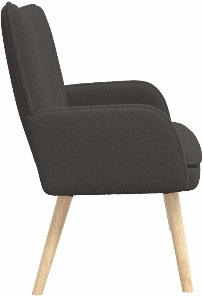 Dvitaškė sofa Tamsiai pilka 115 x 61 x 87 cm Bouclé