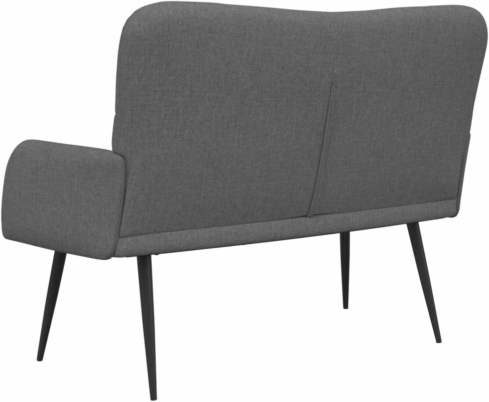 Dvitaškė sofa Tamsiai pilka 115 x 61 x 87 cm Audinys