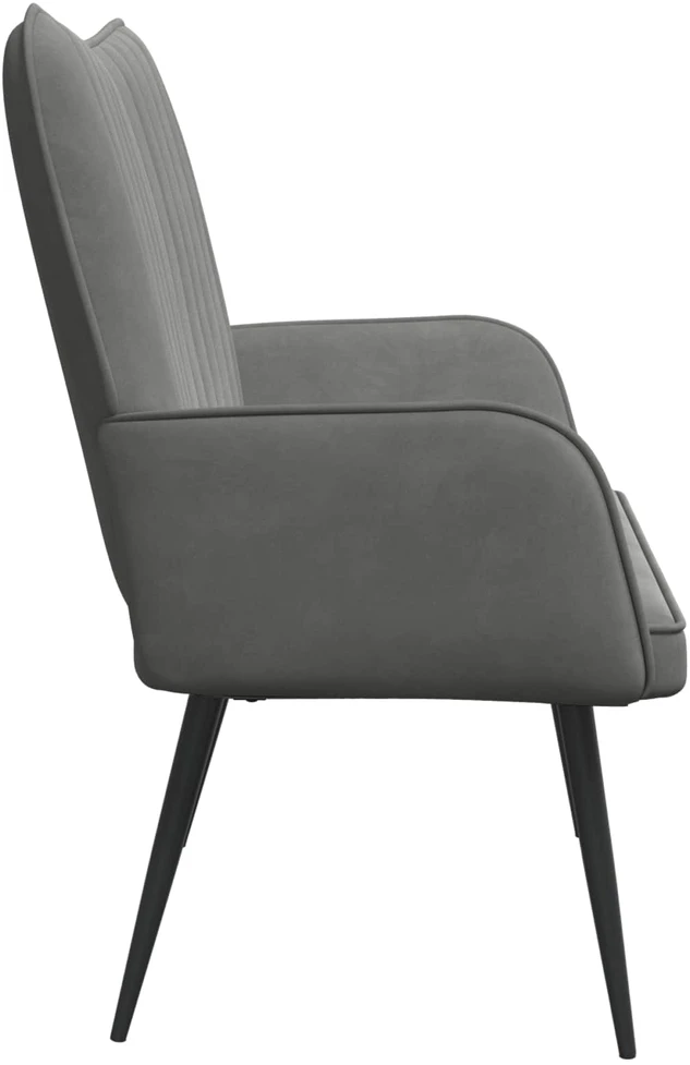 Dvitaškė sofa Tamsiai pilka 115 x 61 x 87 cm Aksomas