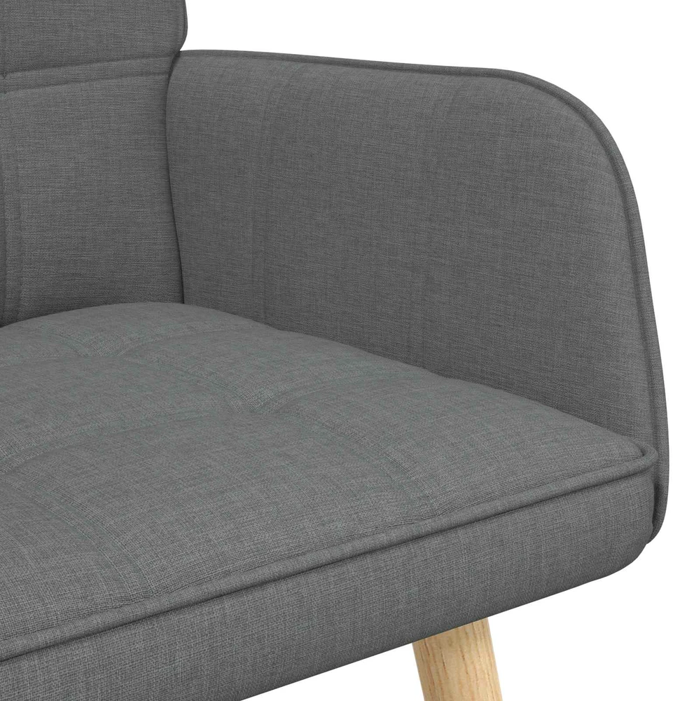 Dvitaškė sofa Tamsiai pilka 115 x 61 x 87 cm Audinys