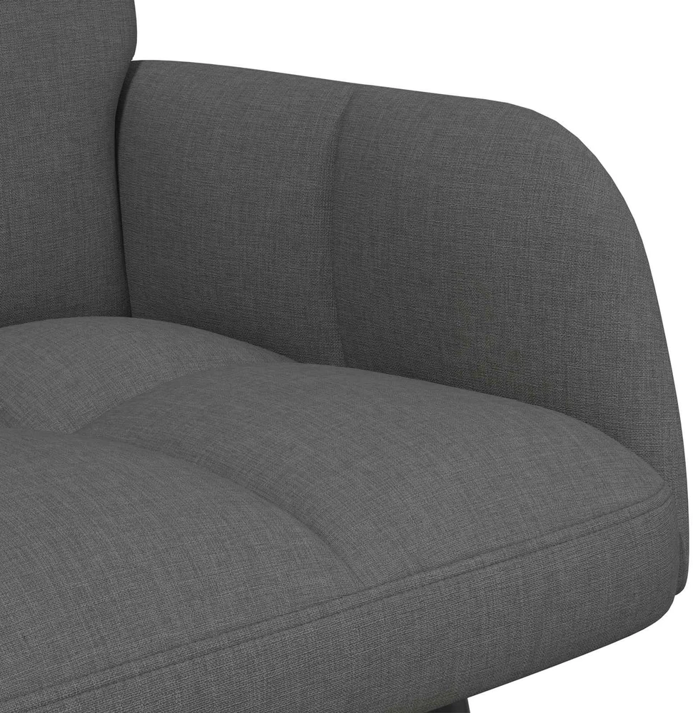 Dvitaškė sofa Tamsiai pilka 115 x 61 x 87 cm Audinys