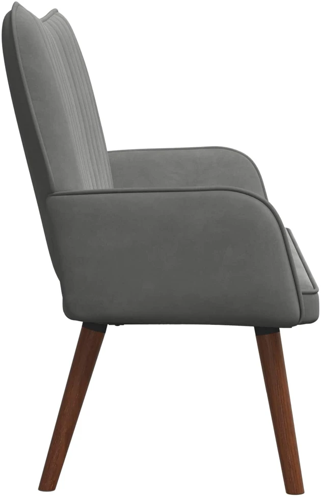 Dvitaškė sofa Tamsiai pilka 115 x 61 x 87 cm Aksomas