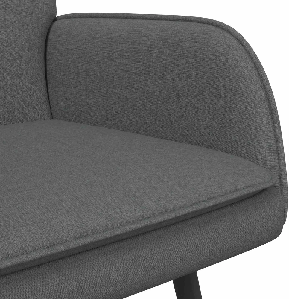 Dvitaškė sofa Tamsiai pilka 115 x 61 x 87 cm Audinys