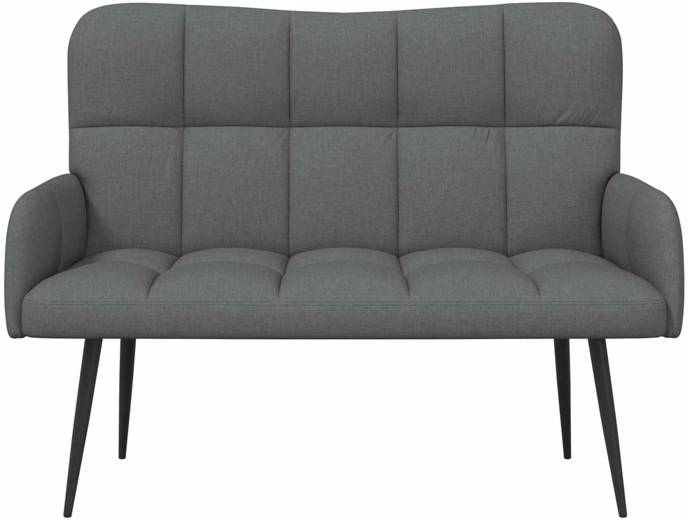Dvitaškė sofa Tamsiai pilka 115 x 61 x 87 cm Audinys