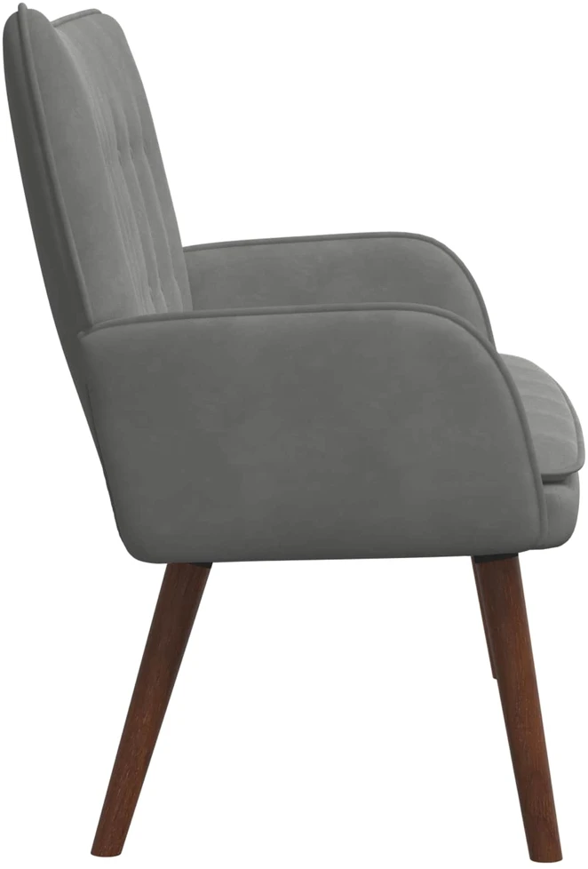 Dvitaškė sofa Tamsiai pilka 115 x 61 x 87 cm Aksomas